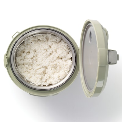 Starfrit SRFT024737001 14-Cup Electric Rice Cooker, Green & Gray (SRFT024737001)