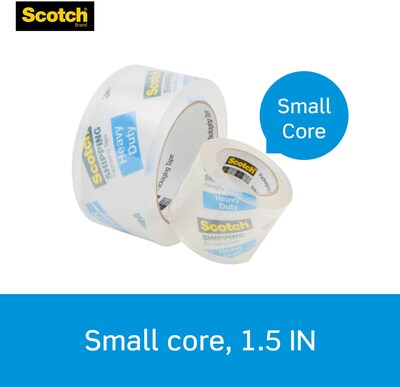 Scotch Heavy Duty Packing Tape with Dispenser, 1.88" x 22.2 yds., Clear (142)