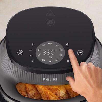 Philips 3000 7.6 Qt. Air fryer with Window, Black (NA34100)