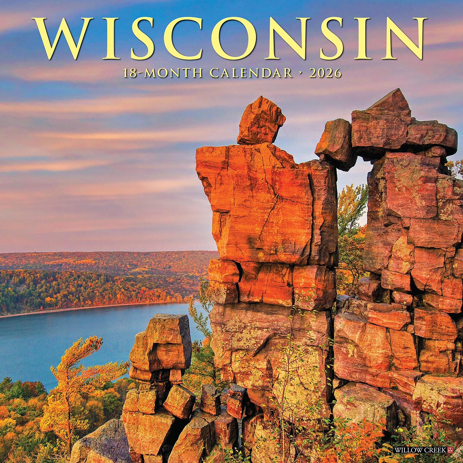 2026 Willow Creek Wisconsin 12 x 12 Monthly Wall Calendar (55618)
