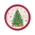 Creative Converting Vintage Christmas Paper Plate, Multicolor, 24/Pack (DTC366961DPLT)