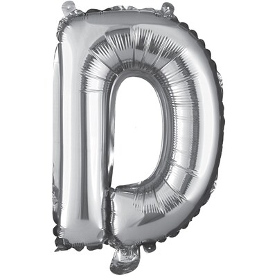 Party City Air Filled 16 D Foil Balloon, Silver (AM1100071-18)