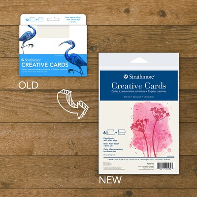Strathmore Creative Cards & Envelopes, 6.875" x 5", Sand, 6/Pack, 3 Packs/Bundle (STTP205120-3)
