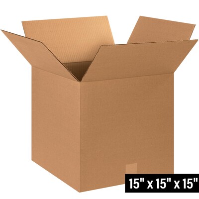 15 x 15 x 15, 32 ECT, Shipping Boxes, 25/Bundle (CW57878)