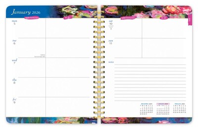 2026 BrownTrout Claude Monet 6.5" x 7.75" Weekly Planner (9798330707911)