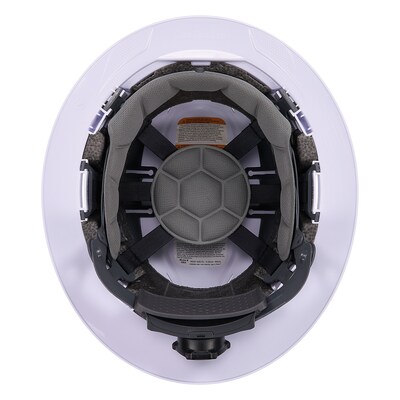 Ergodyne Skullerz 8964 PC-ABS Type II, Class C, 6-point Ratchet Suspension Full Brim Safety Helmet, White (60560)
