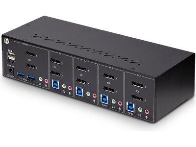StarTech P4DD46A2-KVM-SWITCH USB DisplayPort 4-Port Dual-Monitor KVM Switch