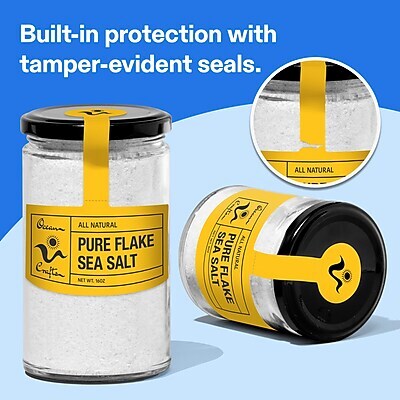 Avery Laser/Inkjet Sealing Labels, 5-1/8" x 4", Bright Yellow, 120 Labels/Box (19479370718)