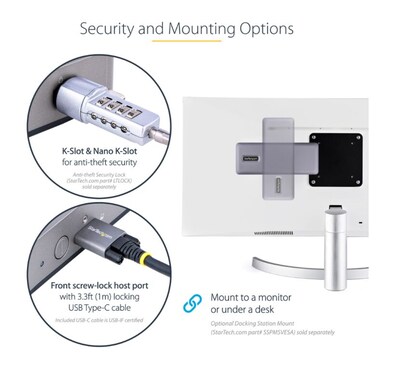 StarTech Dual Monitor Docking Station for Laptops (DK31C3MNCR)