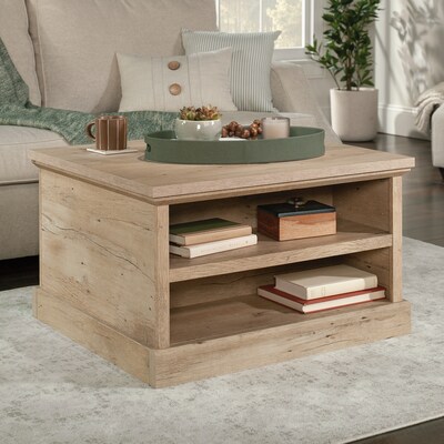 Sauder Aspen Post 32"W x 30"D Coffee Table, Prime Oak (433960)