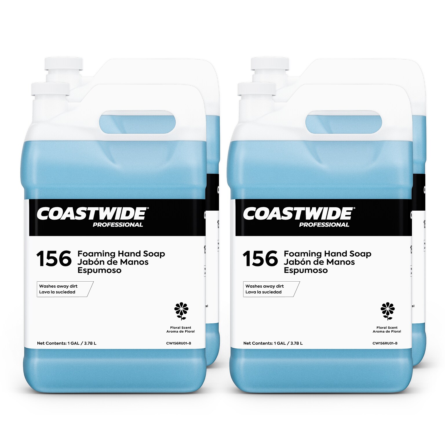 Coastwide Professional 156 Foaming Hand Soap, 1 Gal., 4/Carton (CW156RU01-B)