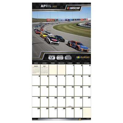 2027 TF Publishing Nascar Tracks 12" x 12" Monthly Wall Calendar (27-1019)