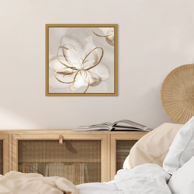 Amanti Art Transparent Beauty II (Floral) by Eva Watts Framed Canvas Wall Art Print, 16 x 16 (A426