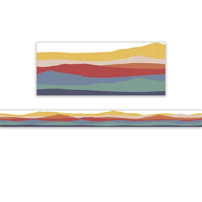 Teacher Created Resources Moving Mountains Die-Cut Border Trim, 2.75 x 35, 24/Pack, 6 Packs/Bundle (TCR9230-6)