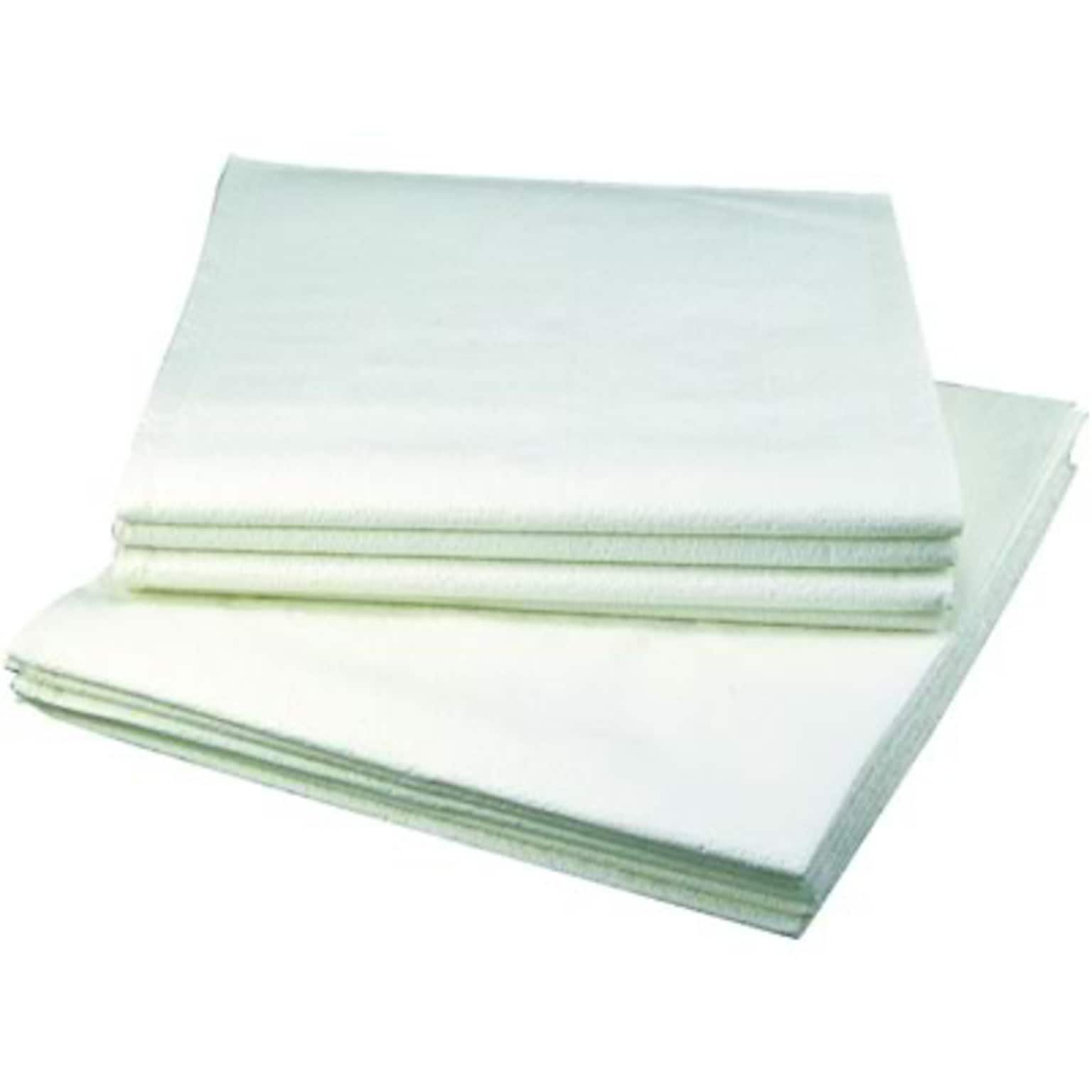 Medical Arts Press Disposable White Drape Sheets, 2-Ply Tissue, 40x60, 100/Case