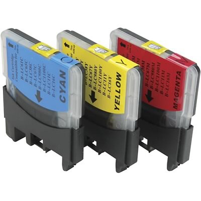 Quill Brand® Remanufactured C/M/Y Standard Yield Ink Cartridge Replacement for Brother LC61, 3/PK (LC613PKS)