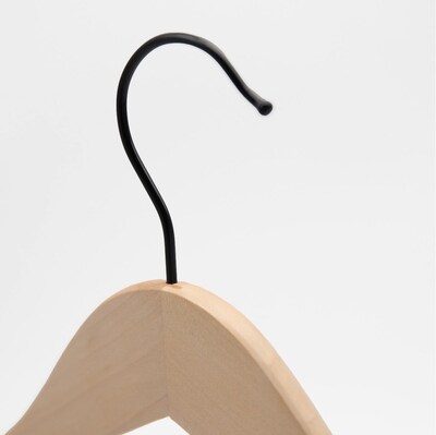 Nahanco Wood Clothes Hangers, Raw Wood, 100/Carton (21517BH)