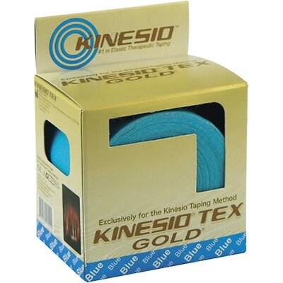 Kinesio® 2x5-1/2yds. BlueTex Gold Tapes