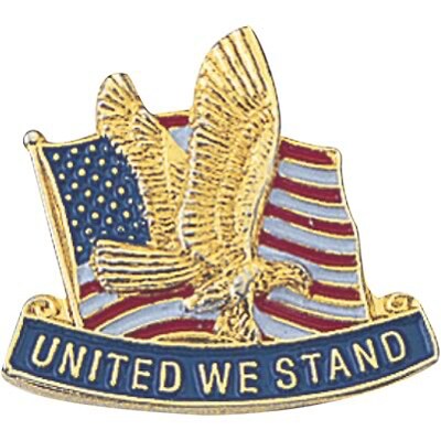 Patriotic Services Lapel Pins; United We Stand