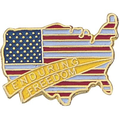 Patriotic Services Lapel Pins; Enduring Freedom