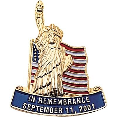 Patriotic Services Lapel Pins; In Remembrance September 11, 2001