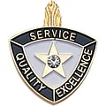 Patriotic Services Lapel Pins; Service Quality Excellence