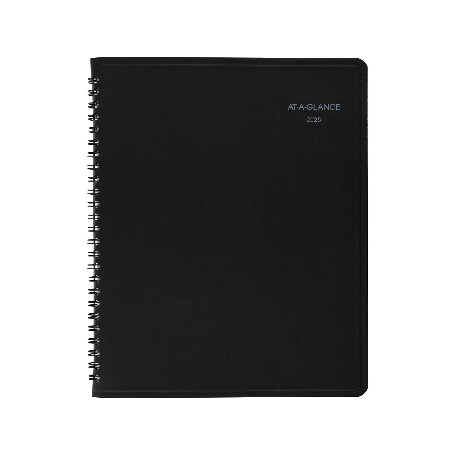 2025 AT-A-GLANCE QuickNotes 7 x 8.75 Monthly Planner, Faux Leather Cover, Black (76-08-05-25)
