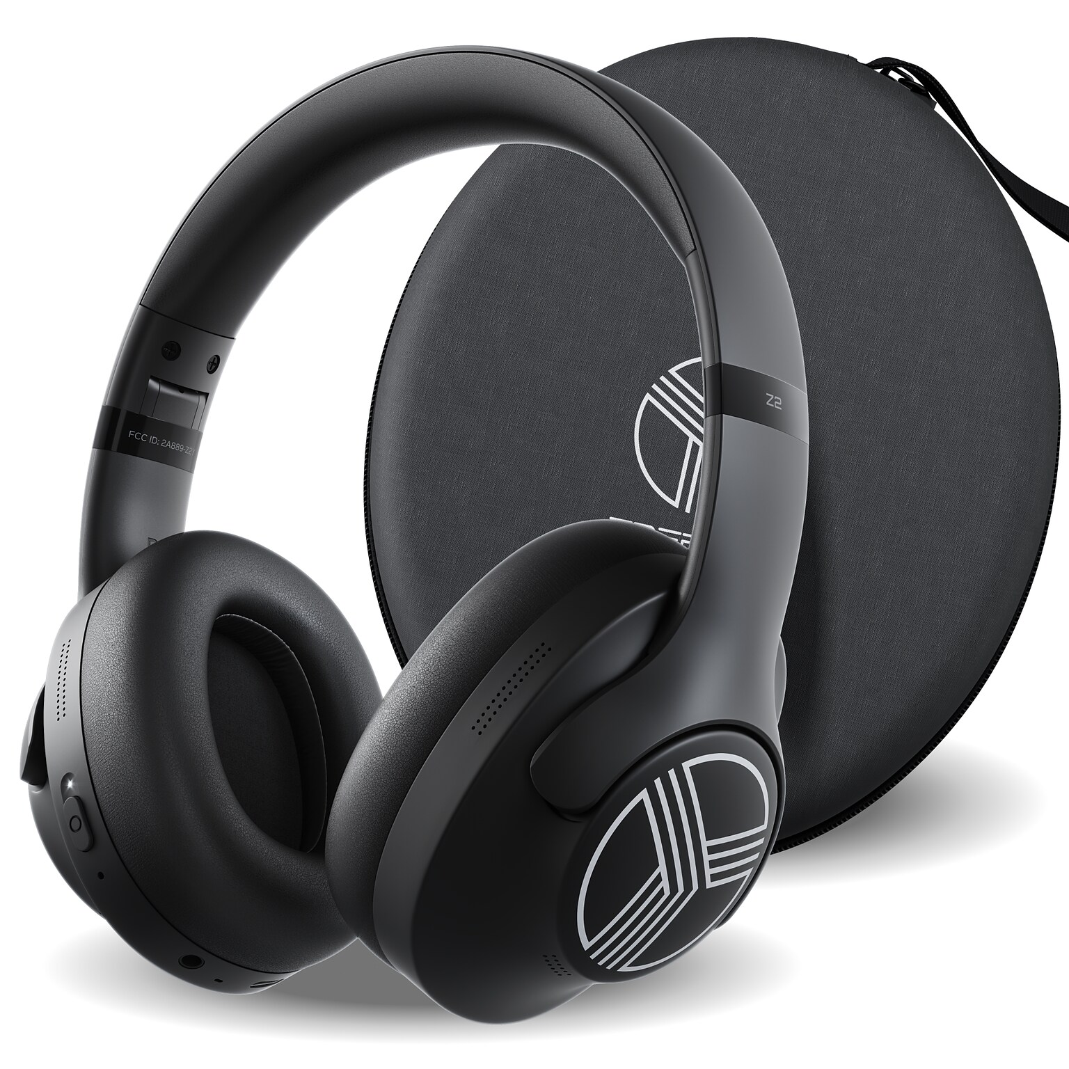 Treblab Z2-B Over Ear Workout Headphones with Microphone