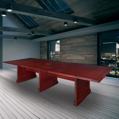 Regency Prestige Rectangular Conference Table, 29H x 144L x 50D, Mahogany (TVCTRC14452MH)