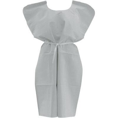 Medline Disposable Exam Gowns; White, Paper, 50/CT (NON24245)
