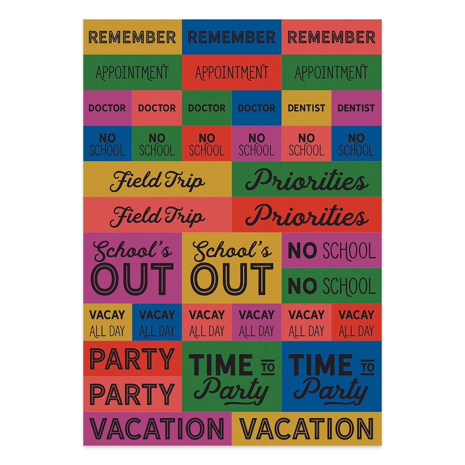 TF Publishing Mom Life Planning Stickers, Assorted Colors, 190 Stickers/Pack (99-2105)