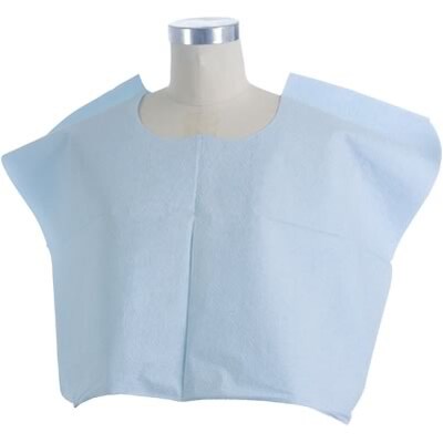 Medline Disposable Exam Capes; Blue