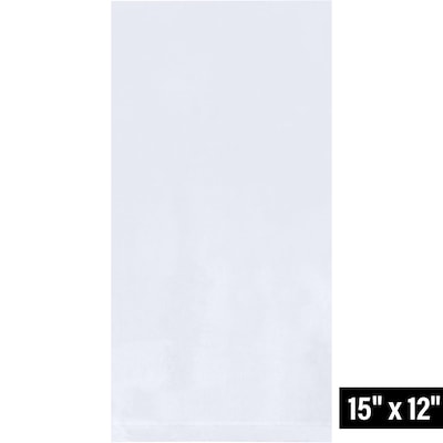 12 x 15 Layflat Poly Bag, 1 Mil, Clear, 1000/Carton (PB2358)