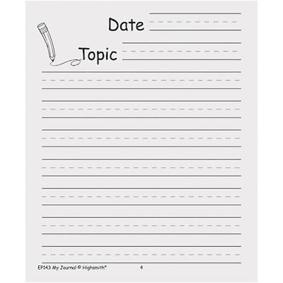 Edupress™ My Journal; Primary, Each