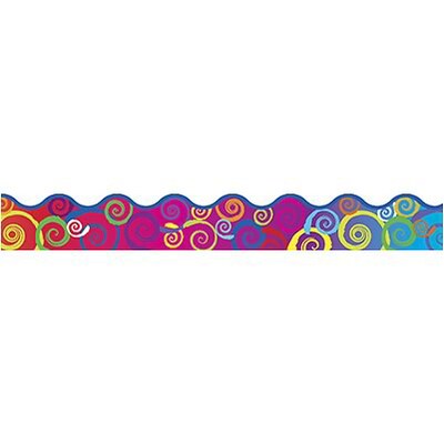 Trend® Terrific Trimmers®; Rainbow Swirls