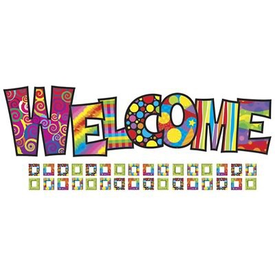 Trend Enterprises Razzle-Dazzle Welcome Bulletin Board Set, 35 pieces (T-8247)
