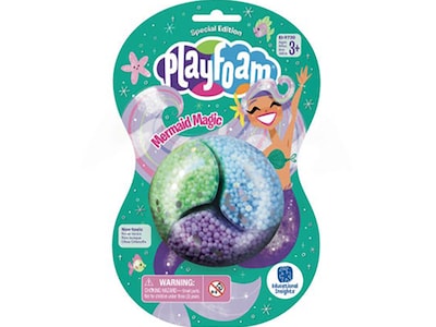 Educational Insights Mermaid Magic Playfoam, Green/Purple/Blue/Silver, 12/Pack (9730)