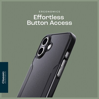 SaharaCase Scorpion MagSafe Case for iPhone 16 Plus with Glass Screen Protector, Shock Absorbing, Scorpion Black (CP00659)