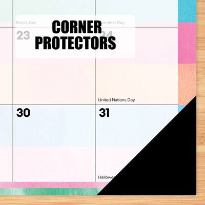 2026-2027 Willow Creek 22" x 17" Academic Monthly Desk Pad Calendar, Watercolor Stripe (64733)