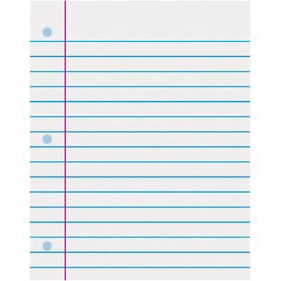 Trend Enterprises Notebook Paper Wipe-Off Chart, 22 x 28, Ages 3+ (T-1095)