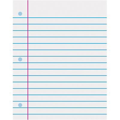 Trend Enterprises Notebook Paper Wipe-Off Chart, 22 x 28, Ages 3+ (T-1095)