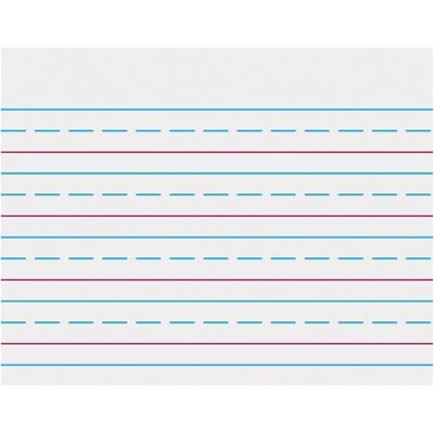 Trend® Wipe-Off Charts; Handwriting Paper