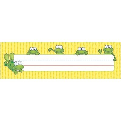 Carson-Dellosa Desk Nameplates; Frogs