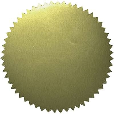 Hayes Blank Gold Certificate Seals, 2-Inch, Pack of 50 (H-VA313)