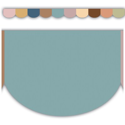 Teacher Created Resources Everyone is Welcome Scalloped Die-Cut Border Trim, 35 ft., 6 Packs/Bundle (TCR7130-6)
