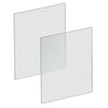 Azar Surface Mount Sneeze Guard, 31.5H x 23.5W, Clear Plexiglass, 2/Pack (179631)