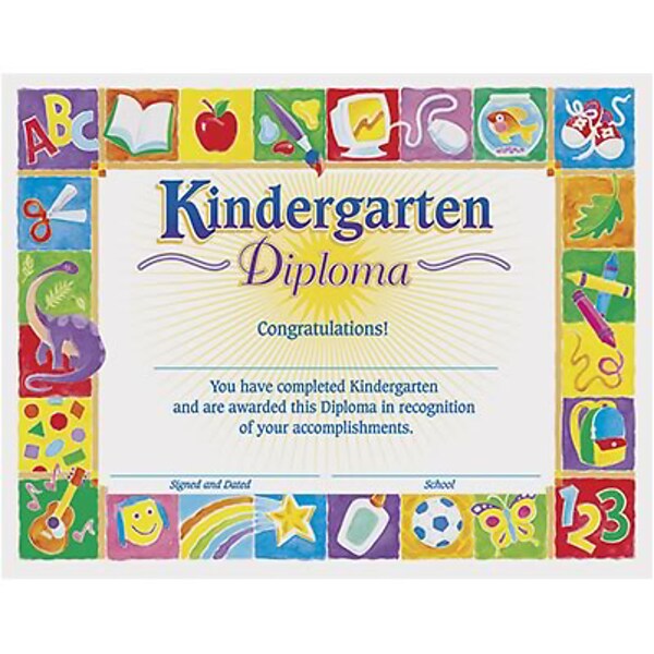 Trend Classic Kindergarten Diploma, 30 CT (T-17002)