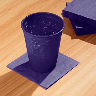 Creative Converting Touch of Color Plastic Cups, Purple, 240/Carton (28115081)