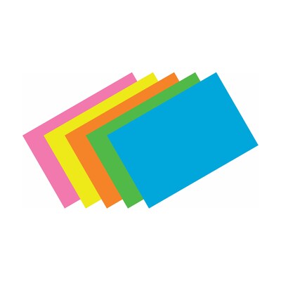 Top Notch Teacher Products Brite Assorted Blank Index Cards, 3" x 5", Pack of 100 (TOP360Q)