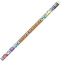 J.R. Moon Happy Birthday Glitz Motivational Pencil, Pack of 12 (JRM7940B)